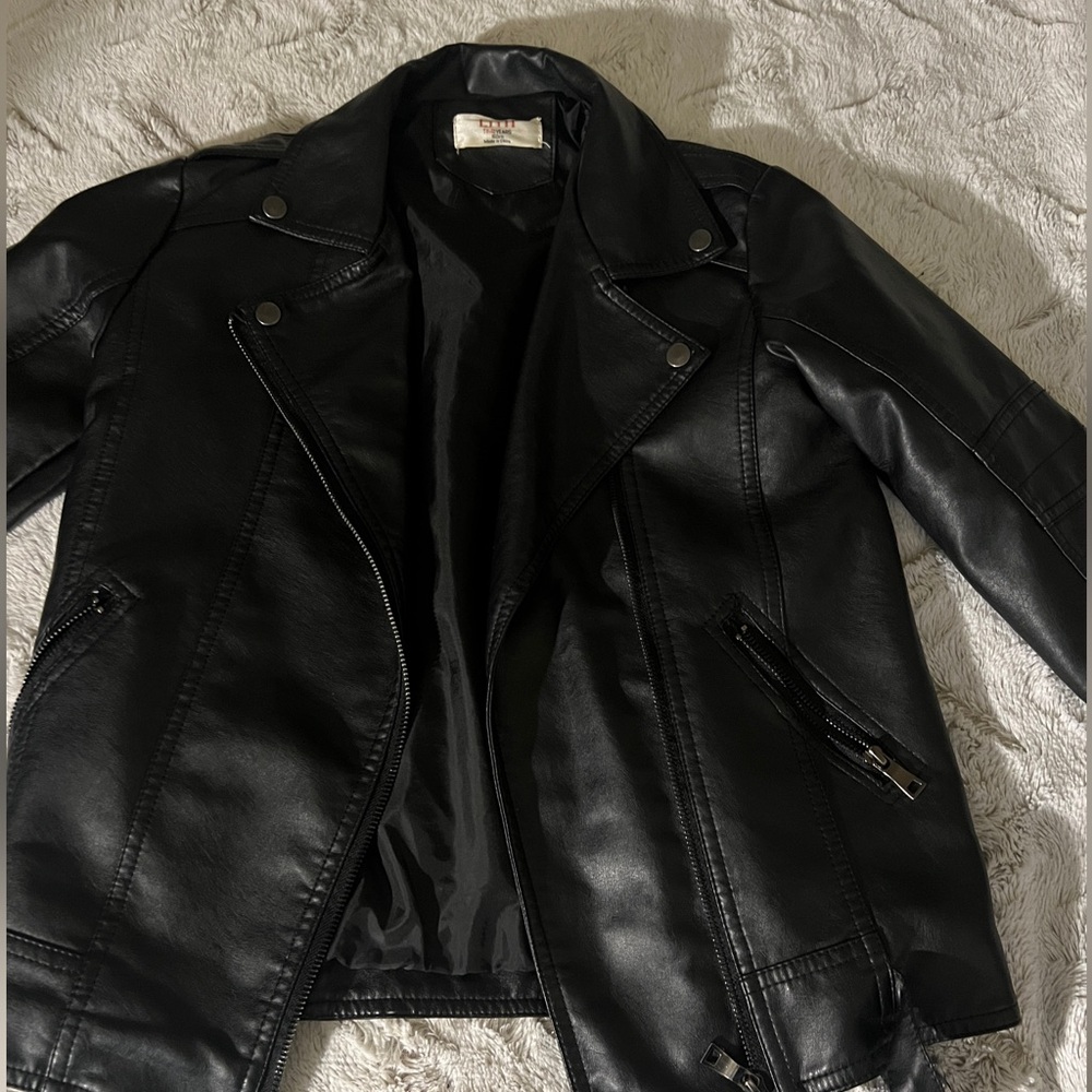 Boys leather jacket size 11-12